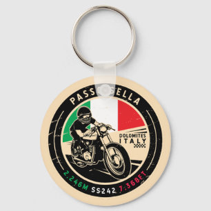 Passo Sella Italië     Motorfiets Sleutelhanger