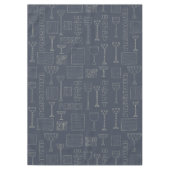 Passover 60/84" Tablecloth "Passover Wine & Matza" Tafelkleed (Voorkant)