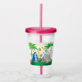 Passover Acryltumbler 16 oz Dinosaur Seder Acryl Drinkbeker (Voorkant)