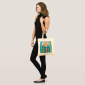Passover Canvas tas Funny Seder Toon (Voorkant (model))