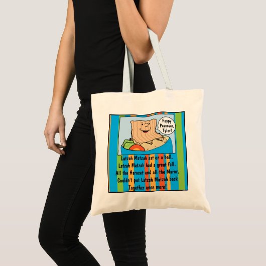 Passover Canvas tas Funny Seder Toon (Voorkant (product))