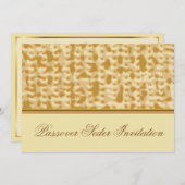 Passover Celebration Invitation Card Kaart (Voorkant / Achterkant)