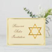 Passover Celebration Invitation Card Kaart (Staand voorkant)