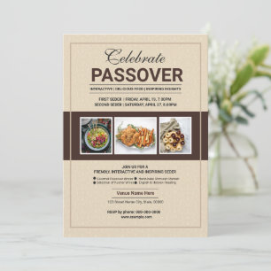 Passover Celebration Invitation Flyer Kaart