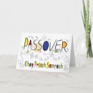 Passover Chag Sameach Seder Wenskaart Kaart