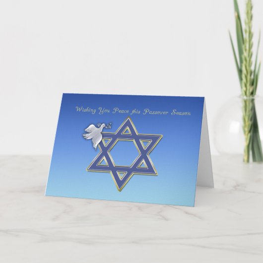 Passover Dove Star Kaart (Voorkant)