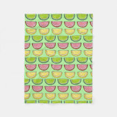 Passover Fruit Slice Gummy Snoep Lemon Limoen Fleece Deken (Voorkant)