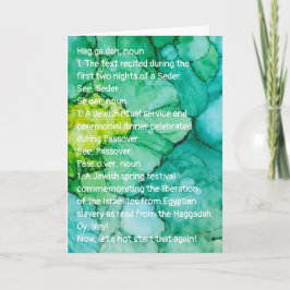 Passover Funny Define Haggadah Kaart