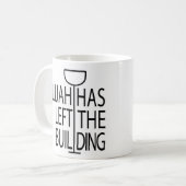 Passover Funny Mug 11 oz. Elijah heeft het gebouw  Koffiemok (Voorkant links)