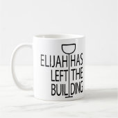 Passover Funny Mug 11 oz. Elijah heeft het gebouw  Koffiemok (Links)