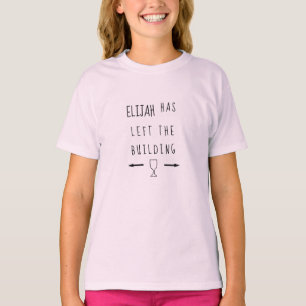 Passover Girls' T-Shirt Elijah verliet het gebouw