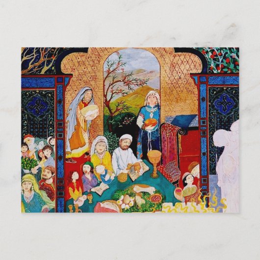 PASSOVER GREETTES BRIEFKAART (Voorkant)