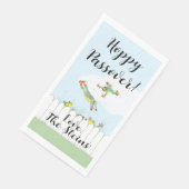 Passover Guest Towel Napkins Hoppy Passover Servet (Hoek)