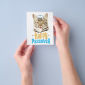 Passover Happy Passover Cat Funny Seder Jwish Flyer (Hand)