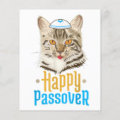 Passover Happy Passover Cat Funny Seder Jwish Flyer (Achterkant)