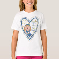 Passover "Heart Wise Child" Girls' Ruffle T-Shirt