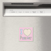 Passover Magnet 2" Square "I Love Passover" Magneet (Insitu (Vaatwasser))