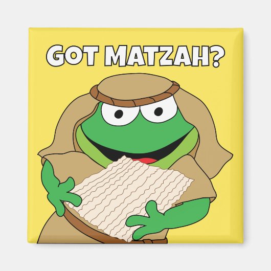 Passover Magnet 2" vierkant "Heb Matzah?" Magneet (Voorkant)