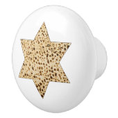 Passover Matzah Bread Star van David Keramische Knop (Rechts)