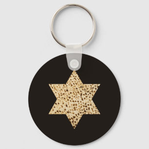 Passover Matzah Bread Star van David Sleutelhanger