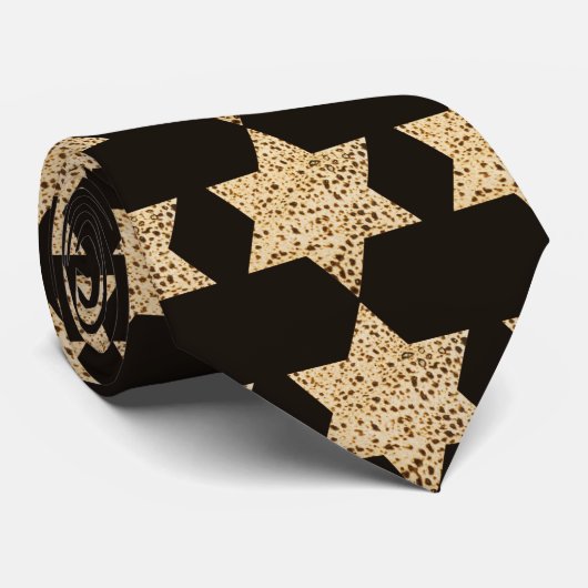 Passover Matzah Bread Star van David Stropdas (Opgerold)