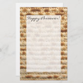 Passover matzah schrijfpapier briefpapier (Voorkant / Achterkant)