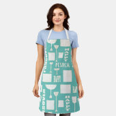 Passover Matzah Wine Blue Schort (Gedragen)