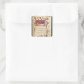 Passover Meal, Noord-Spanje Vierkante Sticker (Tas)