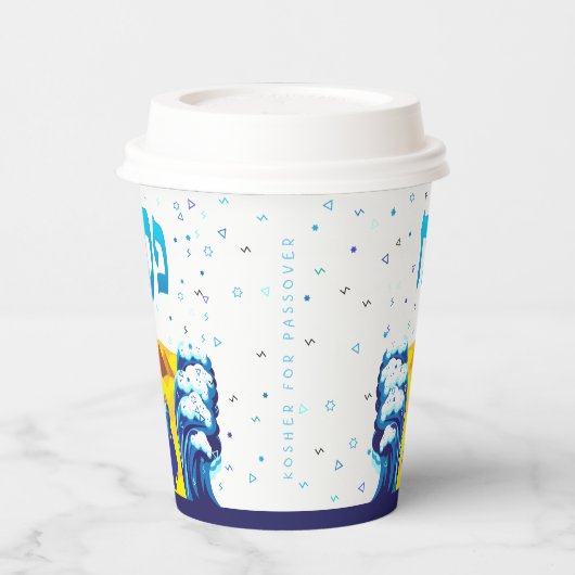 Passover Moses en Israëlieten - Uittocht uit Egypt Papieren Bekers (Links)