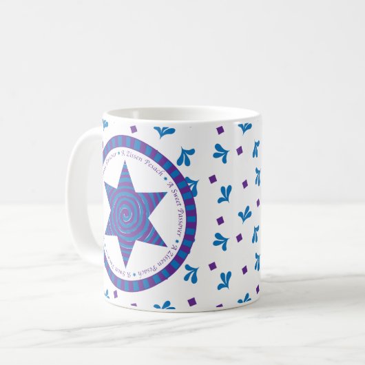 Passover Mug 11 oz. "Une douce Pâque" (Devant gauche)