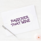PASSOVER OVALE STICKER (Envelop)