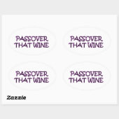 PASSOVER OVALE STICKER (Vel)