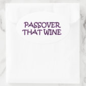 PASSOVER OVALE STICKER (Tas)