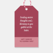 Passover Pesach Cherry Blossom Springtime Cadeaulabel (Achterkant)