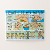 Passover Puzzle Funny Seder Toons Legpuzzel (Horizontaal)
