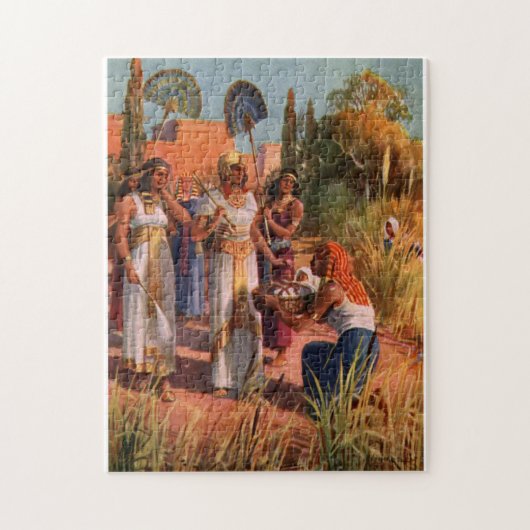 PASSOVER PUZZLE MOSES ALS BABY LEGPUZZEL (Verticaal)