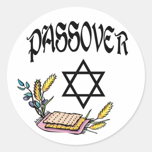 Passover Ronde Sticker (Voorkant)
