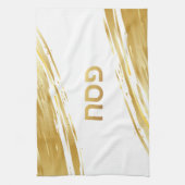 Passover Seder Gold Swash Theedoek (Verticaal)