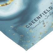 Passover Seder Hebreeuws Blauwgroen gepersonalisee Medium Tafelloper (Hoek)