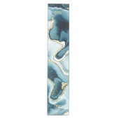 Passover Seder Hebrew Blauwgroen Agate Persoonlijk Medium Tafelloper (Voorkant)