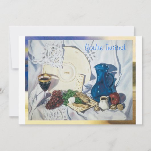 Passover Seder Kaart (Voorkant)