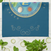 Passover Seder Kosher Pesach Decoratief Theedoek (Gevouwen)