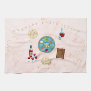 Passover Seder Kosher Pesach Decoratief Theedoek