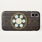  passover Seder Kosher Pesach Wood Textuur Case-Mate iPhone Case (Achterkant (horizontaal))