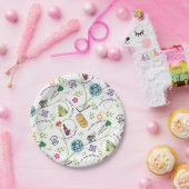 Passover Seder Matzah Wine Kikkers Whimsy en Fun Papieren Bordje (Feest)