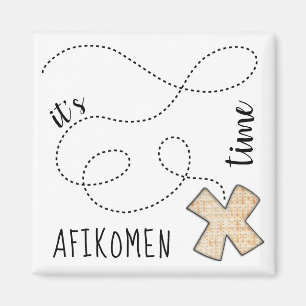 Passover Square Magnet Afikomen Tijd Magneet