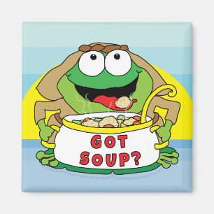 Passover Square Magnet "Heb Soup?" Magneet