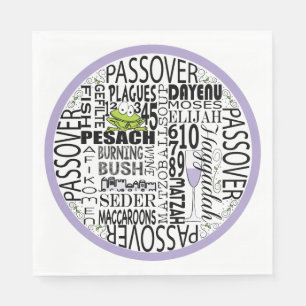 Passover Standard Napkins "Dayenu & more" Servet