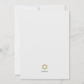 Passover Star van David Invitation Kaart (Achterkant)