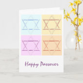 Passover Star van David Kaart (Gele Bloem)